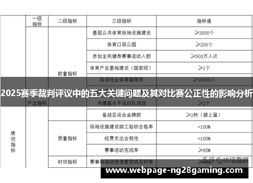 2025赛季裁判评议中的五大关键问题及其对比赛公正性的影响分析