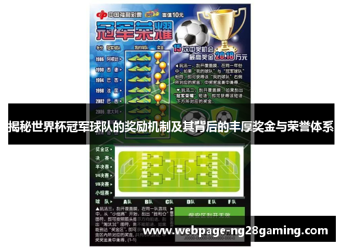 揭秘世界杯冠军球队的奖励机制及其背后的丰厚奖金与荣誉体系