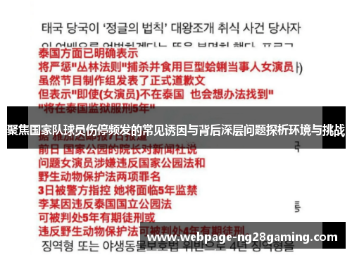 聚焦国家队球员伤停频发的常见诱因与背后深层问题探析环境与挑战